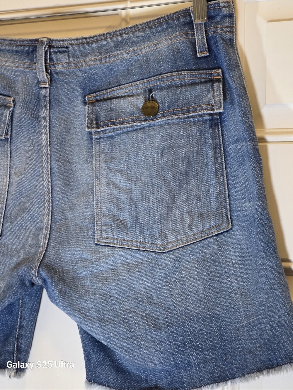Current/Elliott The Army Short Denim Utility Fray Hem Super Loved Size 28 EUC - Picture 8 of 9